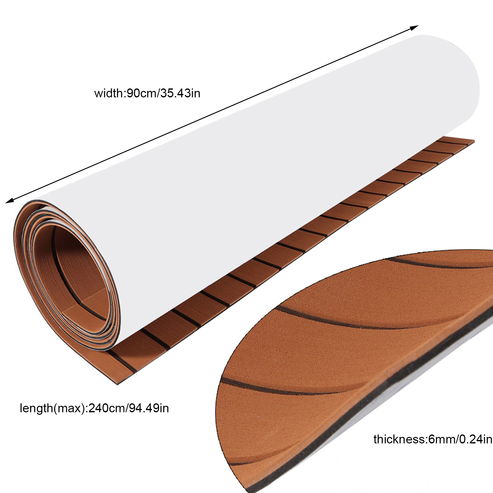 Home Gym Diy - Teak-Style EVA Anti-Slip Floor Mat Thick
