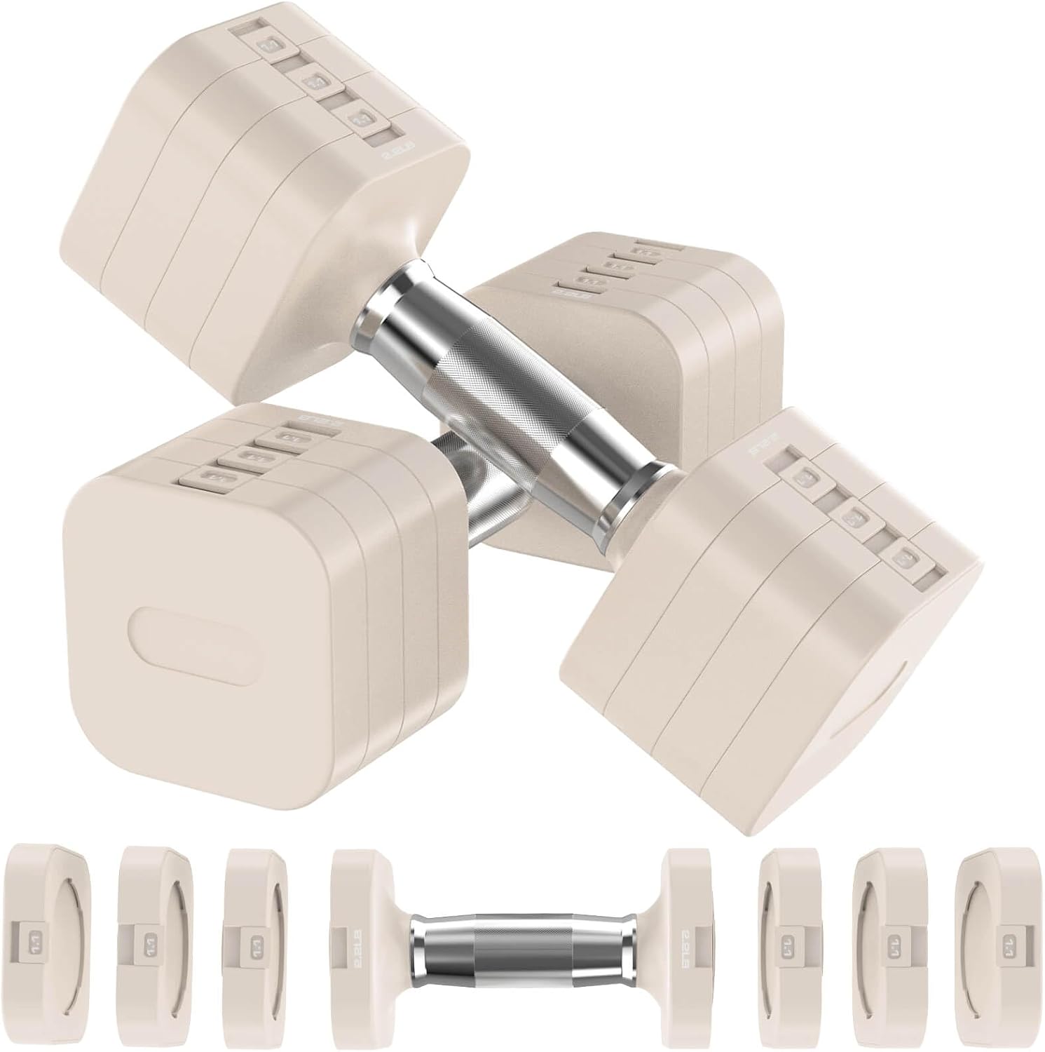 Home Gym Gym - Adjustable Dumbbells Set, 22LB 26.4LB 30.8LB,