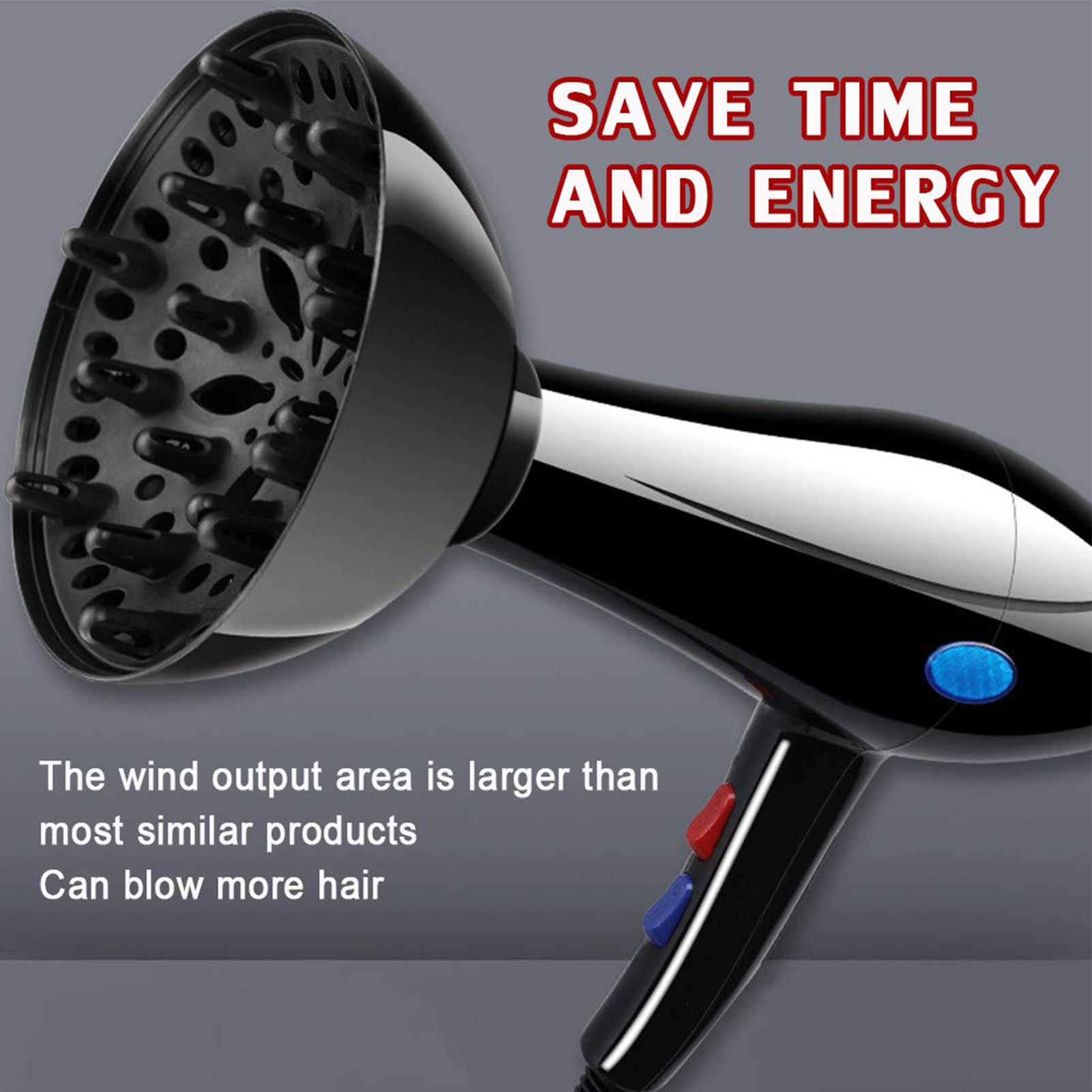 Home Gym Old School - Universal Hairdryer Diffuser Cover Adjustable Black