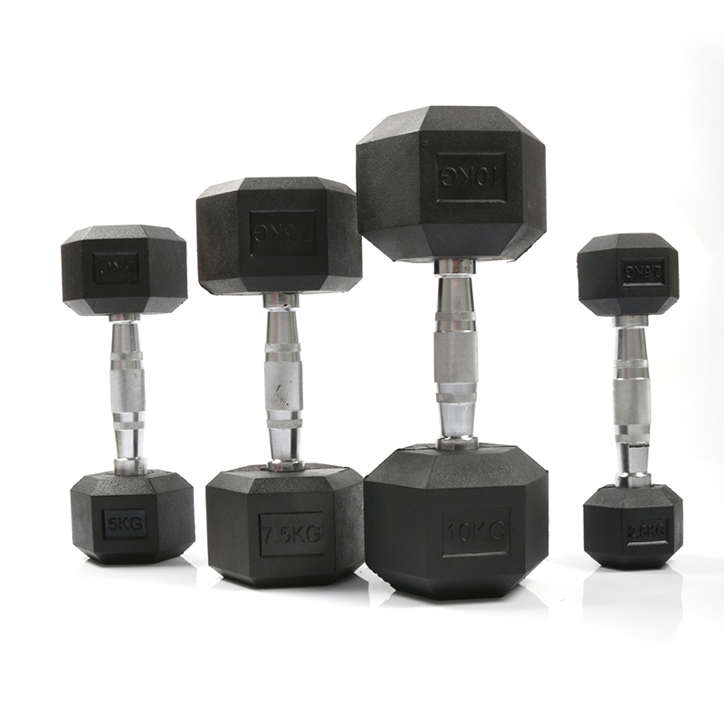 Hex Dumbbell Set - Factory Wholesale Custom Durable Rubber Coated