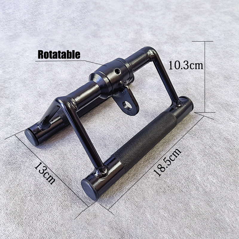 Home Gym Cable Machine - LAT Pull Down Handle V-Shaped Rotating