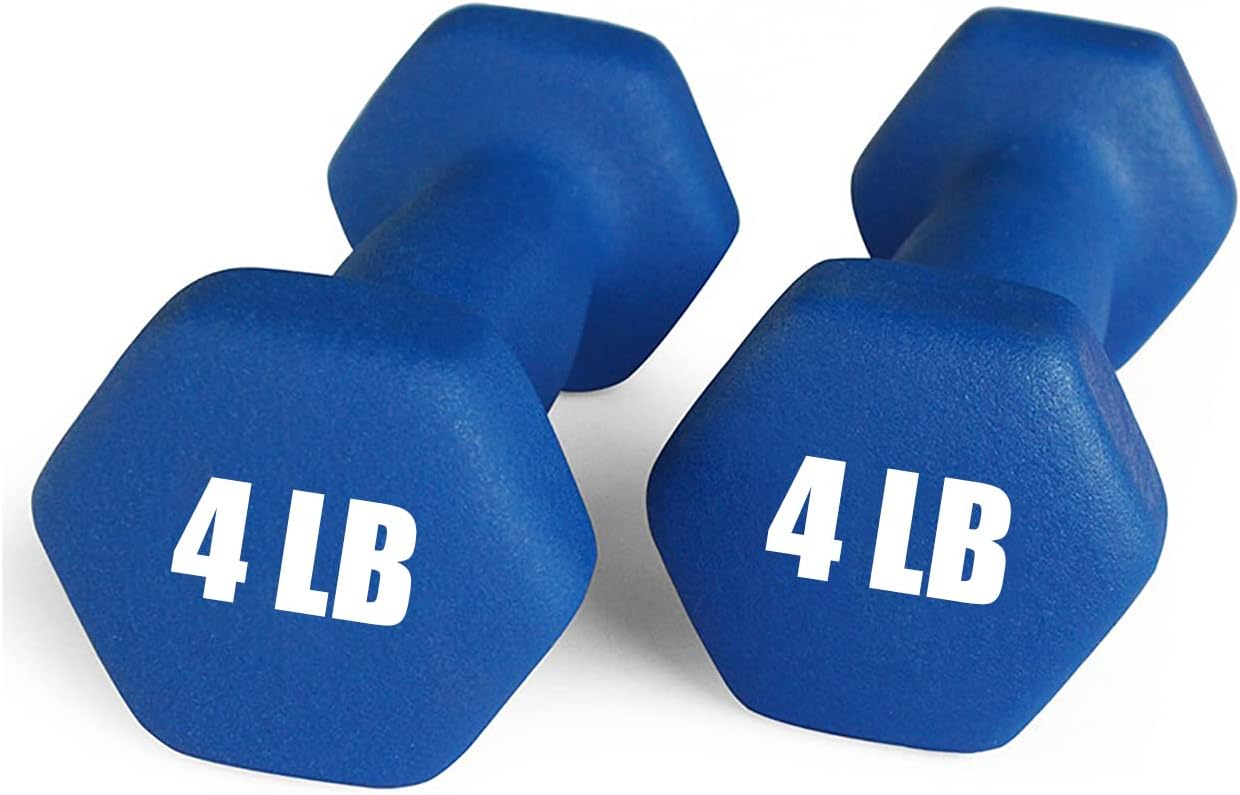 Hex Dumbbell Set - Weights Dumbbells 10 Colors Options Compatible