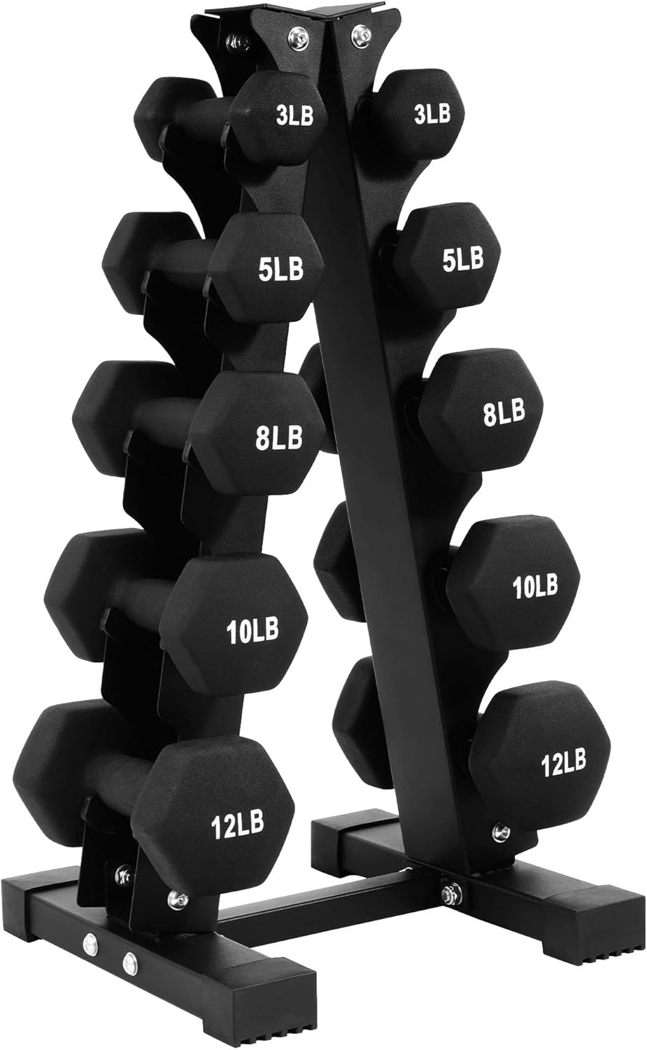 Neoprene Coated Iron Dumbbell  – Hex Dumbbell Set recenzja i cena