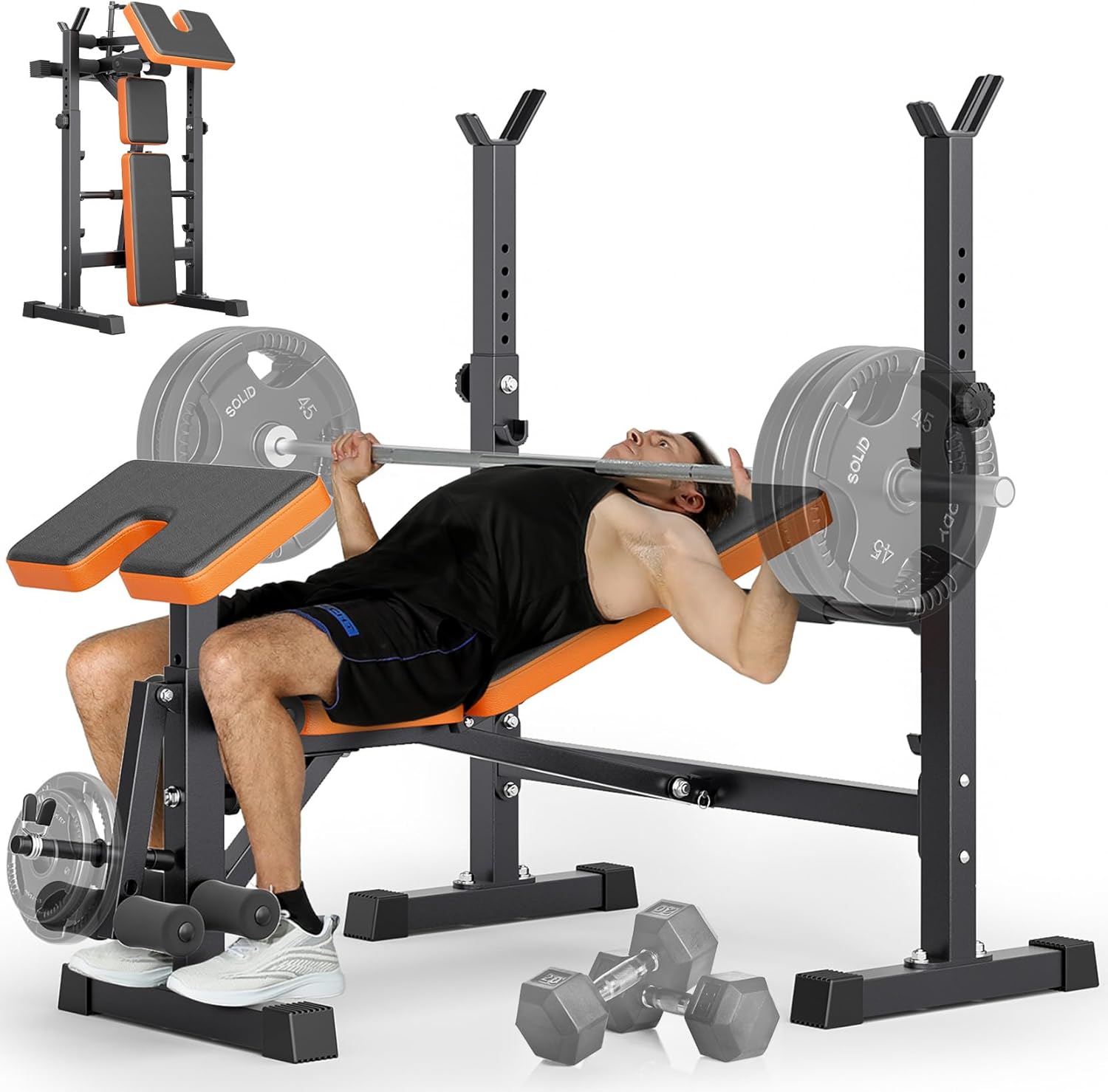 6-in-1 Space Saving Weight Ben – Home Gym With Leg Press recenzja i cena
