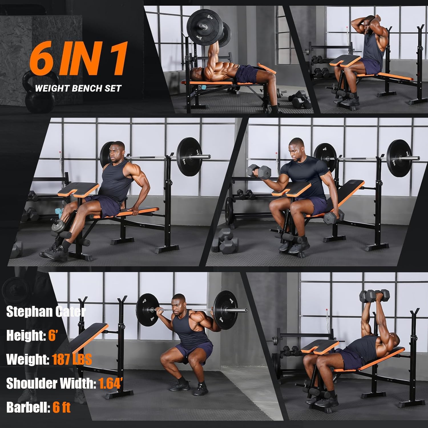 6-in-1 Space Saving Weight Ben – Home Gym With Leg Press recenzja i cena