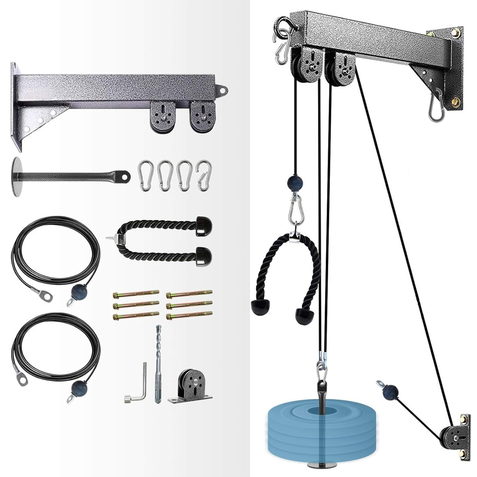 Fitness Cable Pulley System fo – Home Gym Diy Pulley System recenzja i cena
