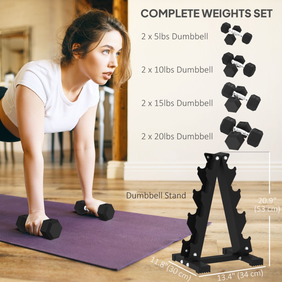 100 LBS Hex Dumbbell Set with  – Hex Dumbbell Set recenzja i cena