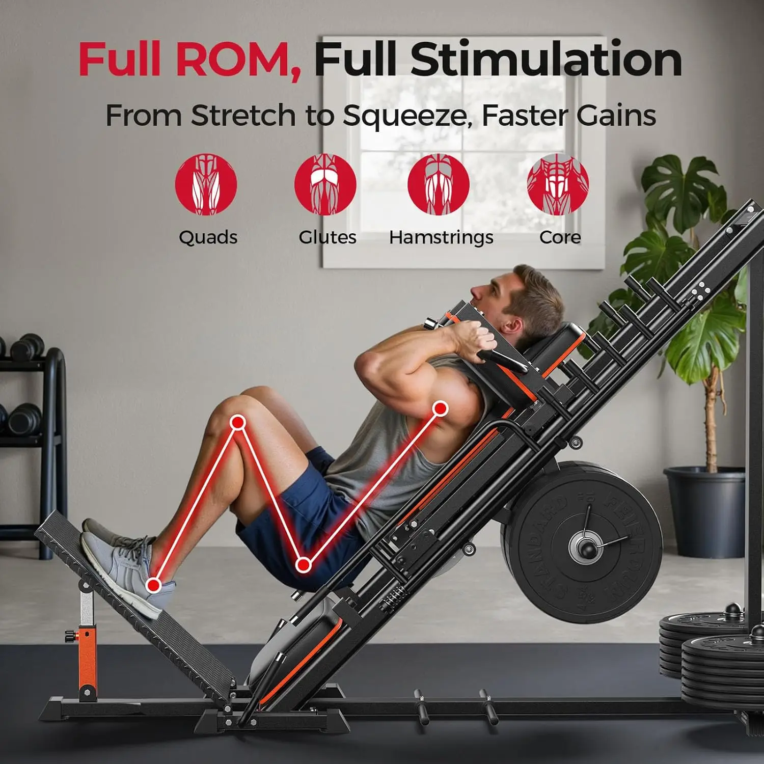 3‑in‑1 Leg Press Hack Squat Ma – Home Gym With Leg Press recenzja i cena