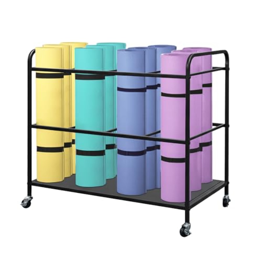 Yoga Mat Rack Storage Basket w – All In One Gym Home Equipment recenzja i cena