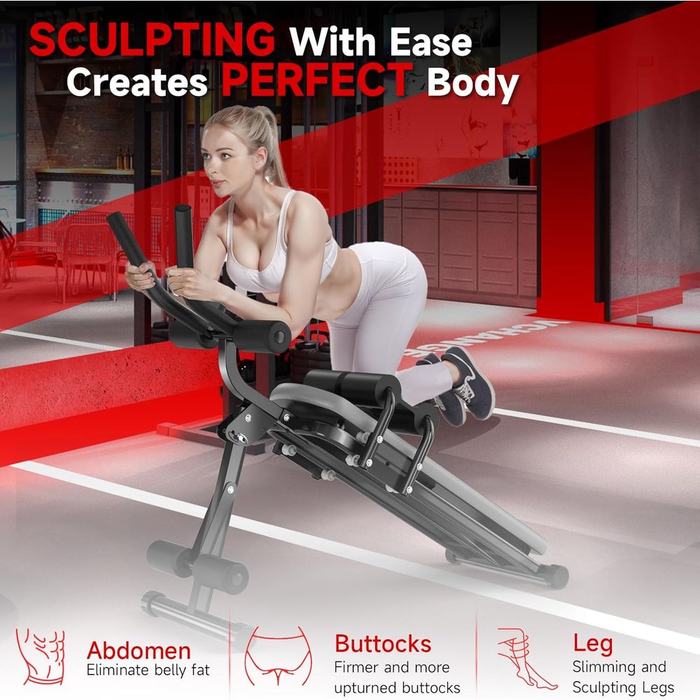 5-in-1 Adjustable Ab Bench for – Home Gym With Leg Press recenzja i cena