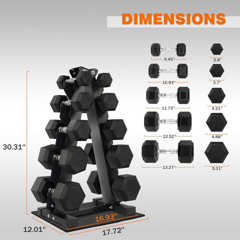 Home Gym Exercise Strength Tra – Hex Dumbbell Set recenzja i cena