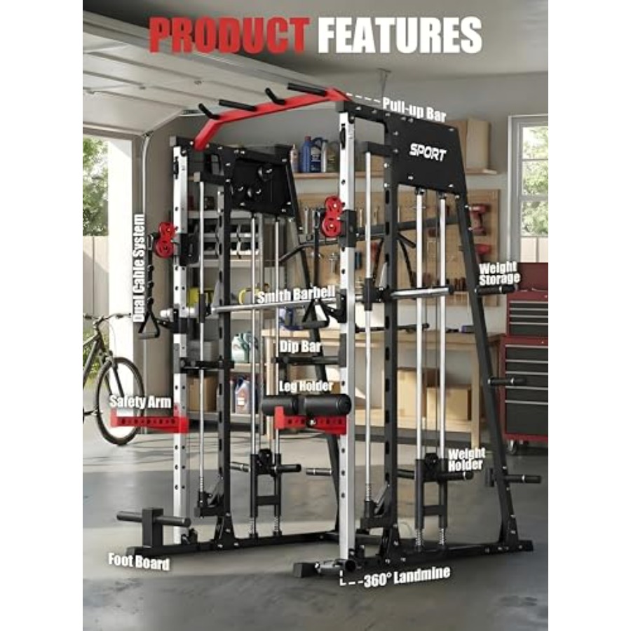 Smith Machine Home Gym All in  – Home Gym Cable Machine recenzja i cena