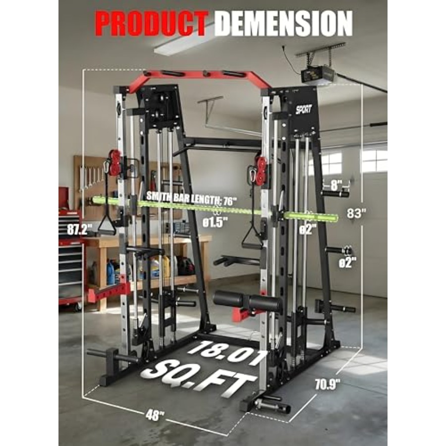 Smith Machine Home Gym All in  – Home Gym Cable Machine recenzja i cena
