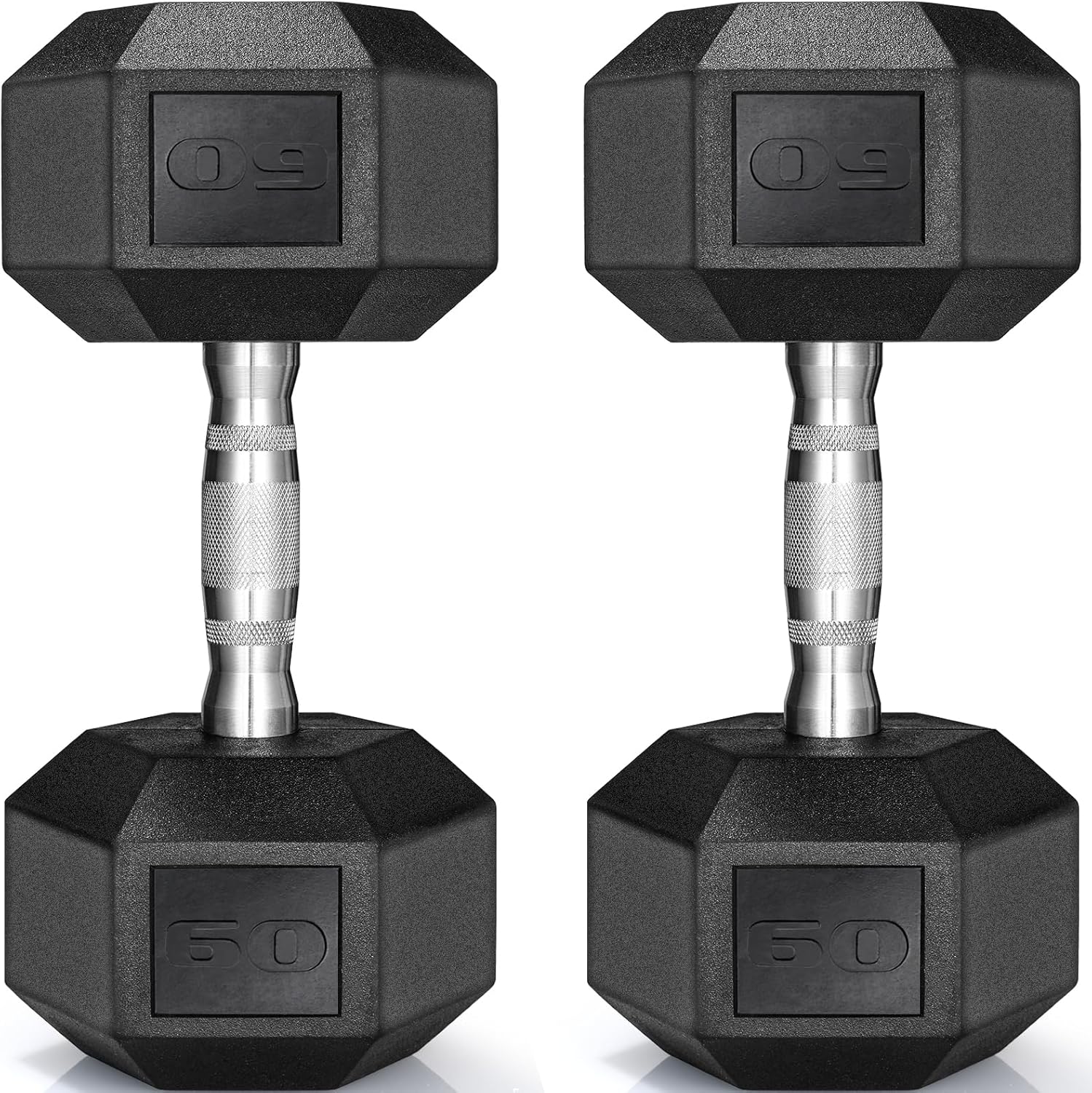 Dumbbells Rubber Coated Cast I – Hex Dumbbell Set recenzja i cena