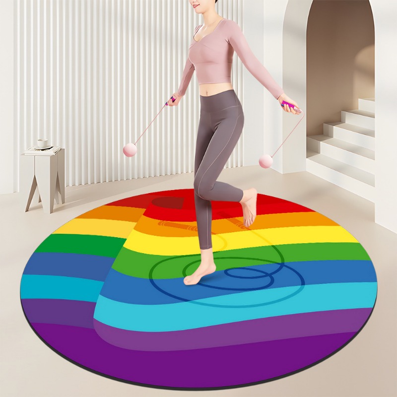 Rainbow Spiral Fitness Mat – C – Home Gym Diy recenzja i cena