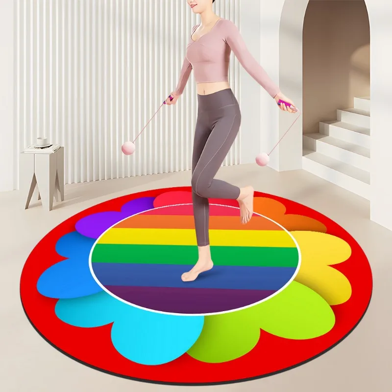 Rainbow Spiral Fitness Mat – C – Home Gym Diy recenzja i cena