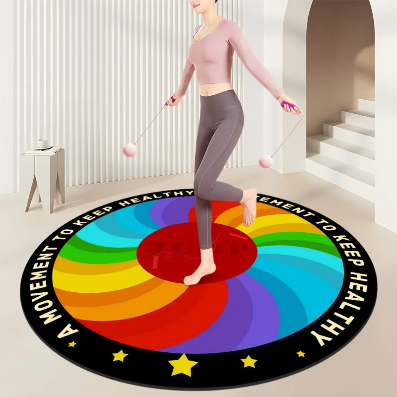Rainbow Spiral Fitness Mat – C – Home Gym Diy recenzja i cena