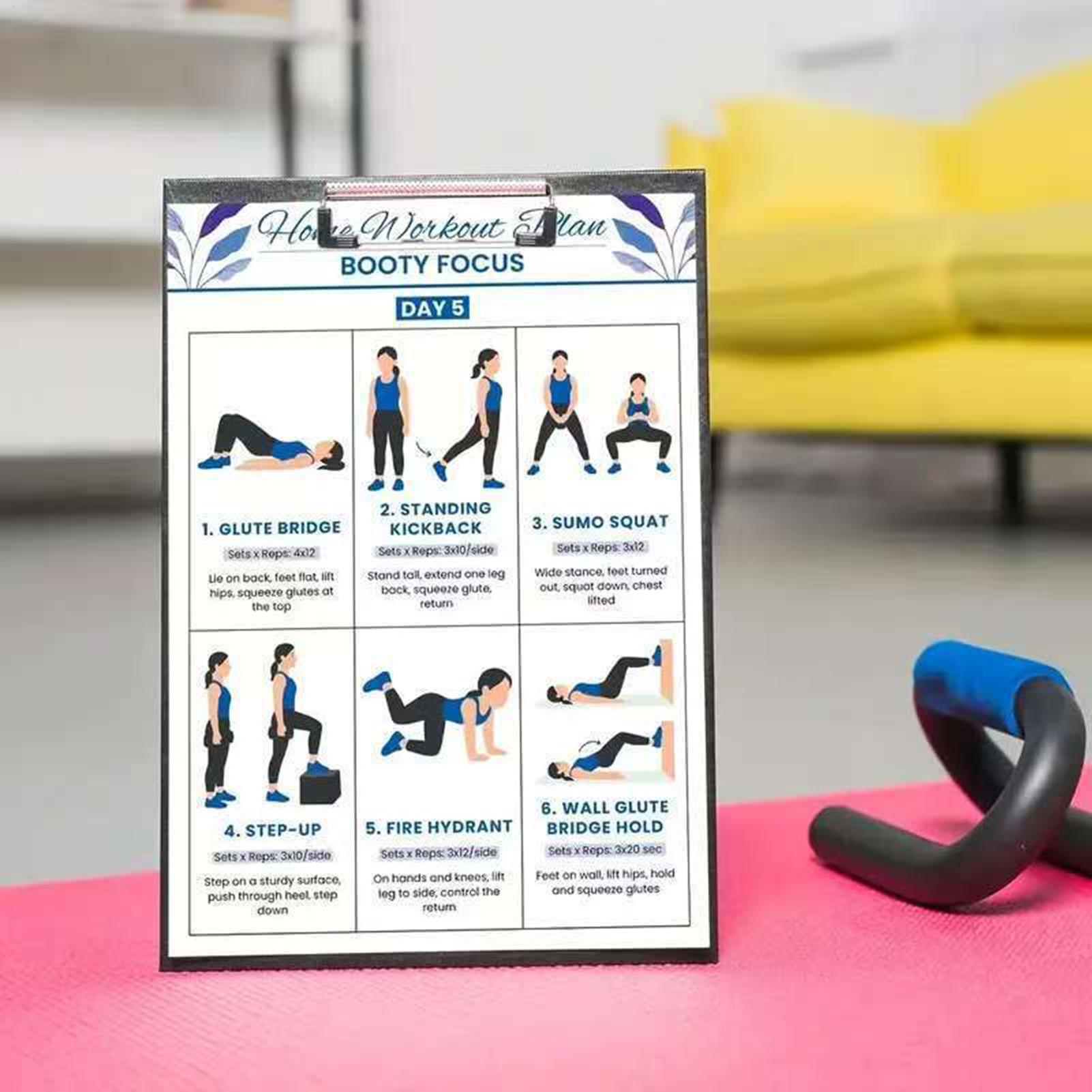 Exercise Posters 6 Pieces Full – Home Gym In Apartment recenzja i cena