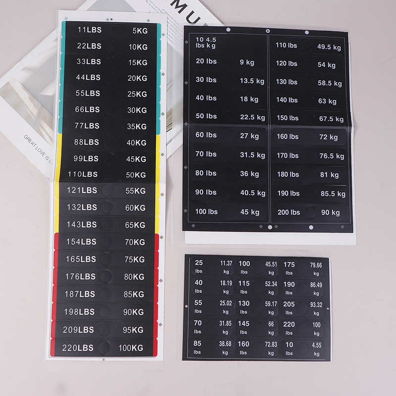 Weight Stack Labels 4.5kg To 1 – Home Gym Diy recenzja i cena