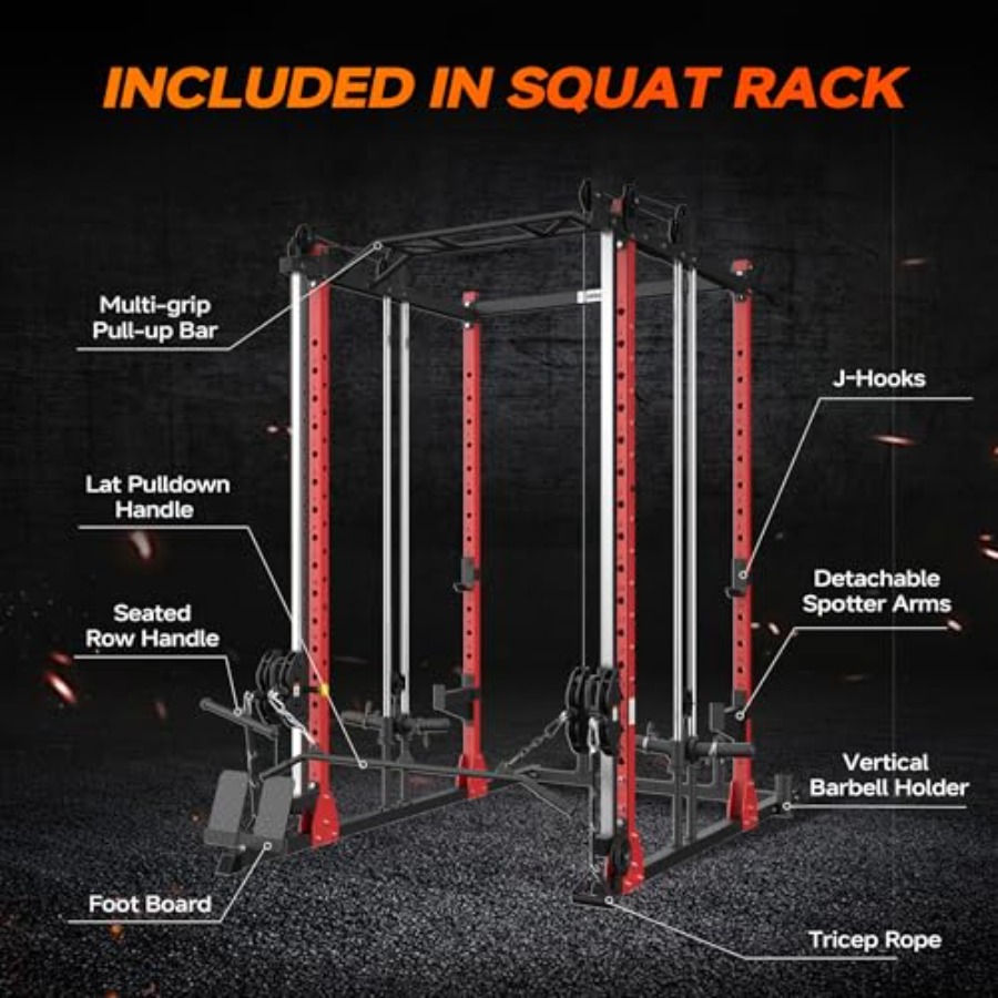 All-in-One Power Rack with Smi – Home Gym Cable Machine recenzja i cena