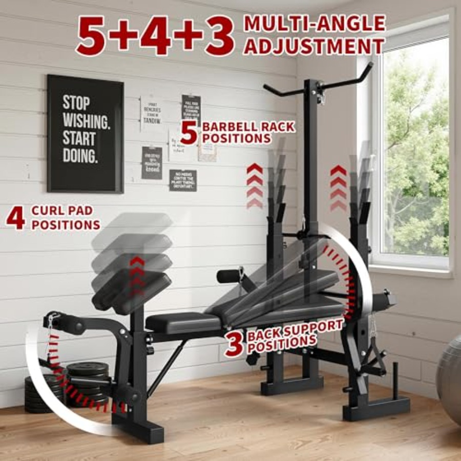 Home Gym Weight Bench Set: Ste – Home Gym With Leg Press recenzja i cena
