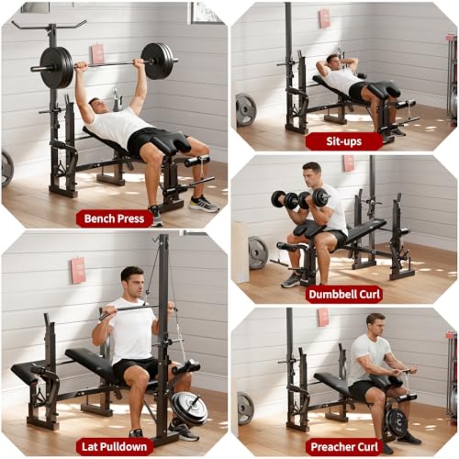 Home Gym Weight Bench Set: Ste – Home Gym With Leg Press recenzja i cena