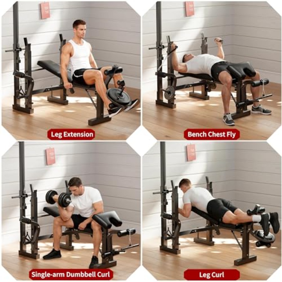 Home Gym Weight Bench Set: Ste – Home Gym With Leg Press recenzja i cena