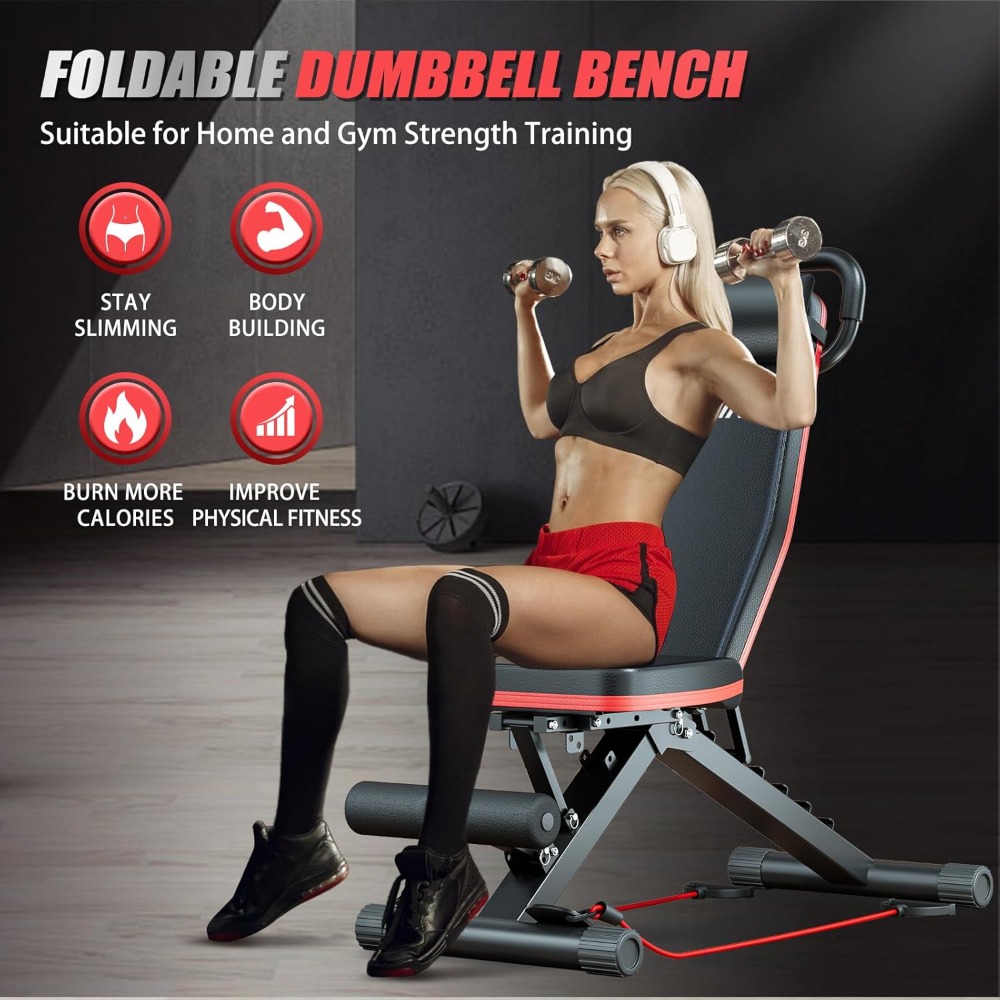 2026 Adjustable Weight Bench,  – Home Gym With Leg Press recenzja i cena