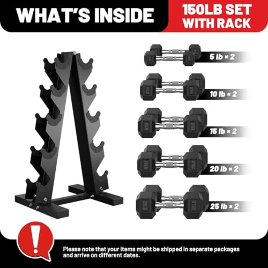 Hex Dumbbell Sets with Rack 60 – Hex Dumbbell Set recenzja i cena
