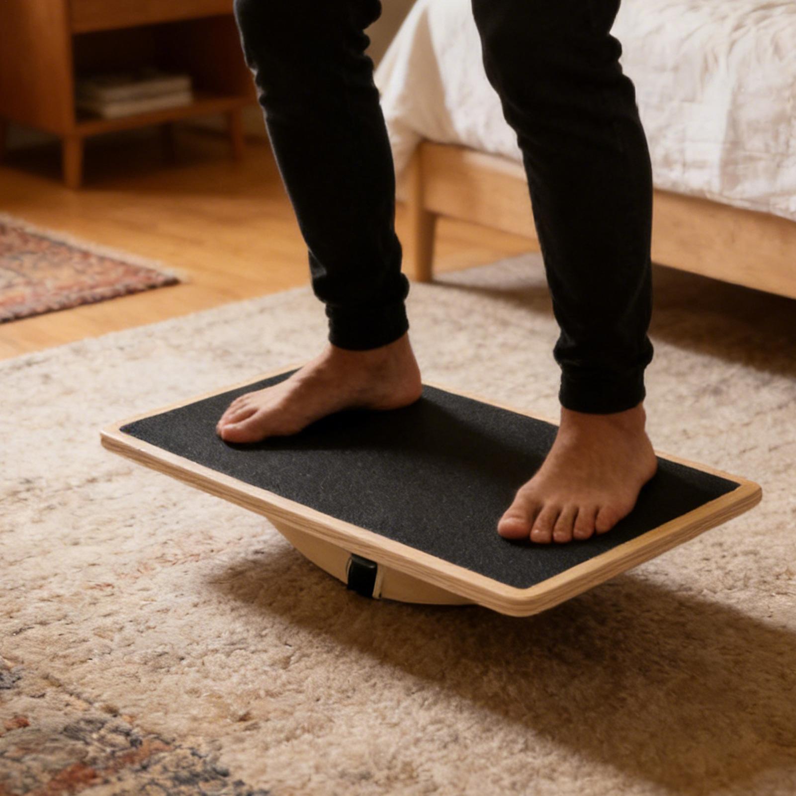 Wobble Board Wood Anti Fatigue – Home Gym In Apartment recenzja i cena