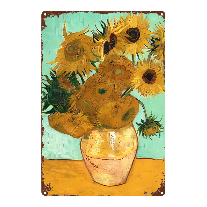 Van Gogh Sunflowers Metal Wall – Home Gym Icon recenzja i cena