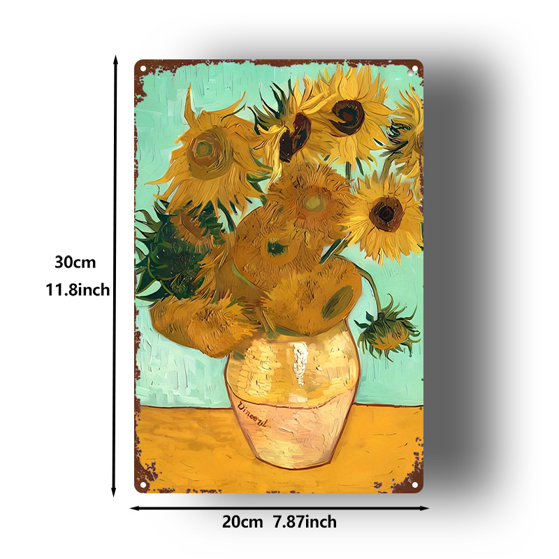 Van Gogh Sunflowers Metal Wall – Home Gym Icon recenzja i cena