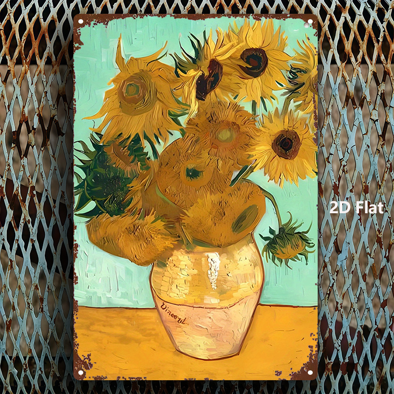 Van Gogh Sunflowers Metal Wall – Home Gym Icon recenzja i cena