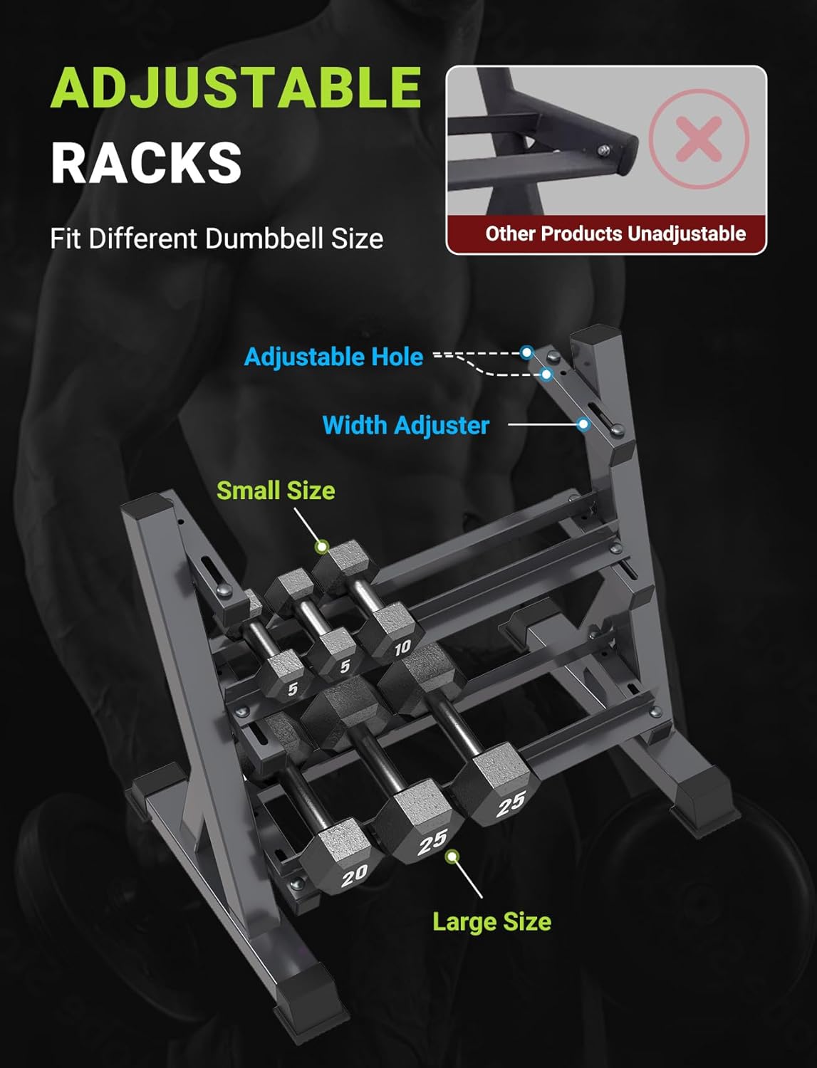 Home Gym Dumbbell Rack, 3 & 5  – Home Gym Gym recenzja i cena
